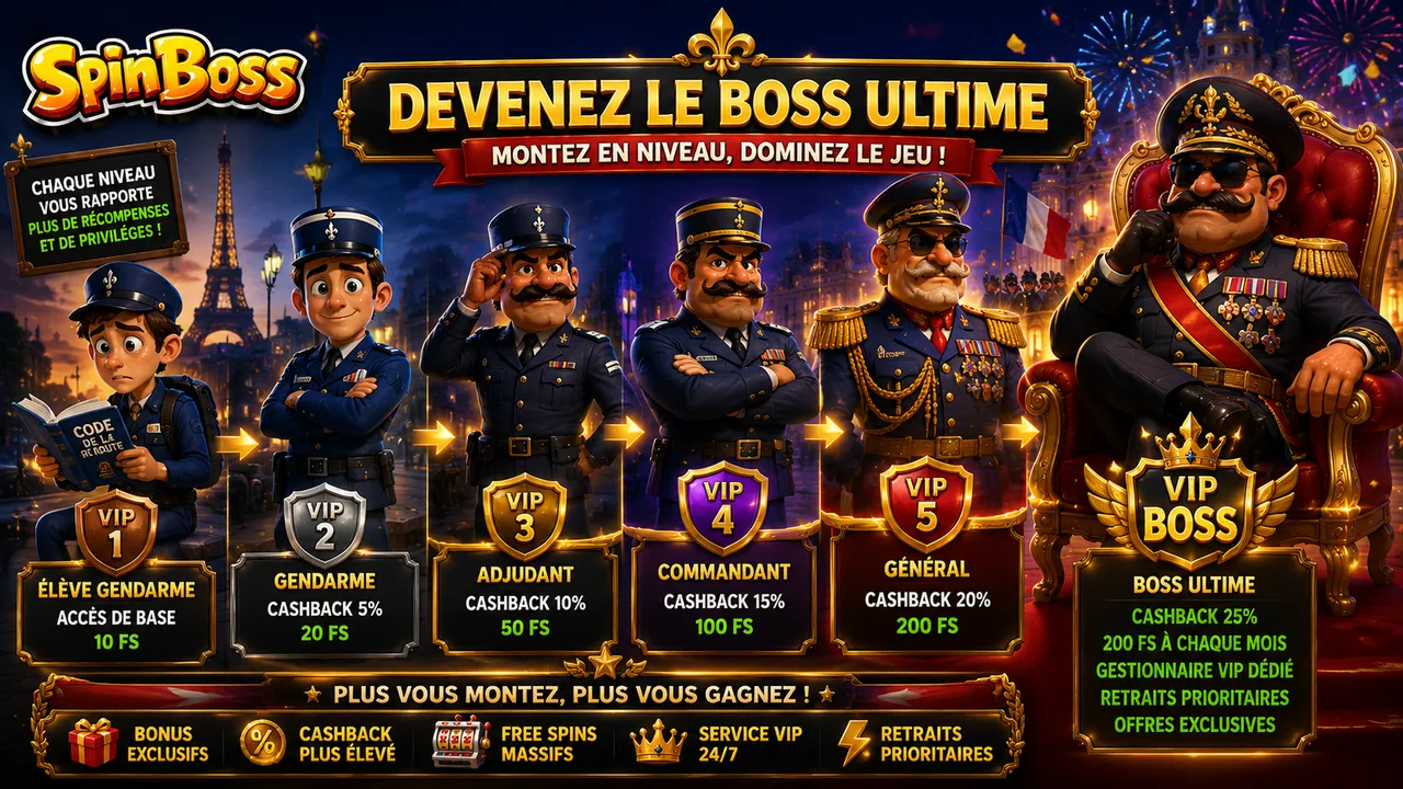 Le programme VIP et les récompenses du SpinBoss casino